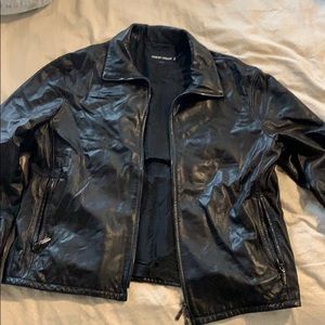 Giorgio Armani leather jacket